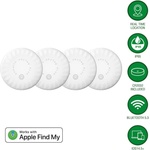 4smarts Комплект от 4 броя устройство за намиране на изгубени вещи чрез FindMy - 4smarts SkyTag Plus Location Finder 4 Set (бял) (541322)