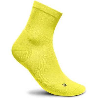 Bauerfeind Sports Дамски чорапи за бягане Bauerfeind sports Women's Run Ultralight Mid Cut Socks Running socks - Lemon Yellow - размер 35-37 (EU) (201-4741-0511)