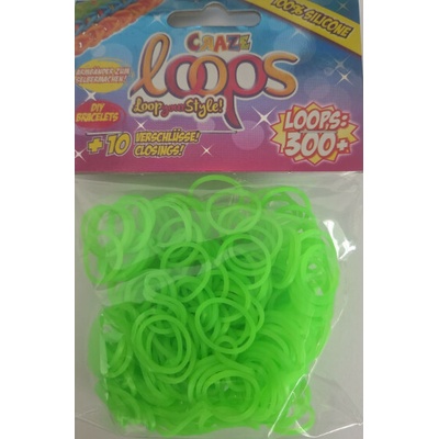 Gumičky Loom zelené 300 ks