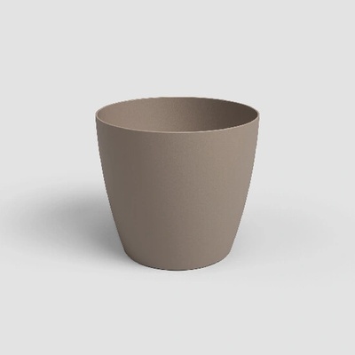 Artevasi Květináč SAN REMO 16cm plast šedá matte taupe