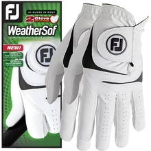 FootJoy WeatherSof Mens Golf Glove Biela Ľavá XL 2ks