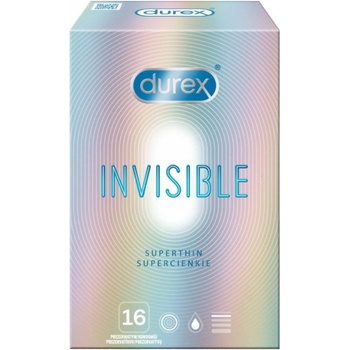 Durex Invisible - тънки презервативи (16 бр. )