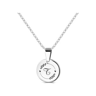 Šperky4U Personalizovaný ocelový náhrdelník písmeno RT2001-T