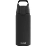 SIGG - Insulated drinking bottle - Thermos bottle Shield Therm One Black - Carbonated drinks - Leak-proof - Dishwasher safe - BPA-free - 90% recycled stainless steel - Black - 0.5L - 6056.30