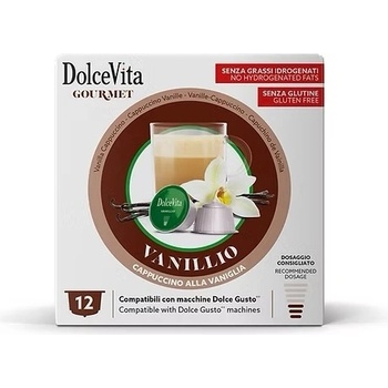 12 бр. капсули детска напитка Dolce Vita Vanillio съвместими с кафемашини Dolce Gusto
