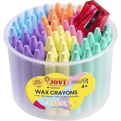 JOVI Voskovky Pastel 60 ks + strúhadlo