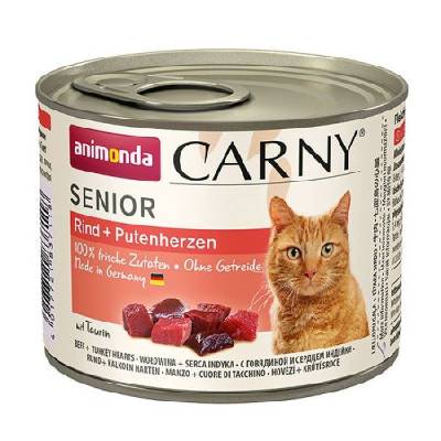 Animonda Carny Senior - Hovädzie + morčacie srdcia 200g