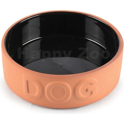 TOMMI Hliněná Miska Dog s černou lazurou 4,5 x 14,5 cm – Hledejceny.cz