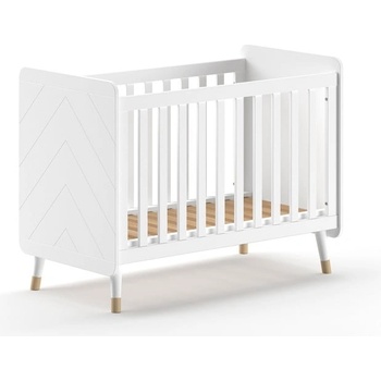 Vipack Бяло детско креватче от масивен бор 60x120 cm BILLY - Vipack (BIBB6014)