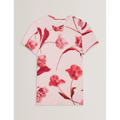 Ted Baker Тениска Ted Baker Women's Printed Slim Fit T-Shirt - Lt Pink