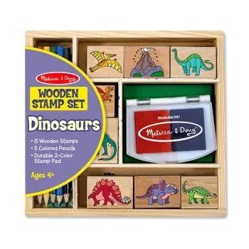 Melissa & Doug Дестки дървени печати - динозаври, 11633 Melissa and Doug, 000772116336