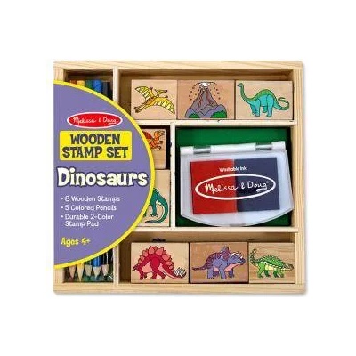 Melissa & Doug Дестки дървени печати - динозаври, 11633 Melissa and Doug, 000772116336
