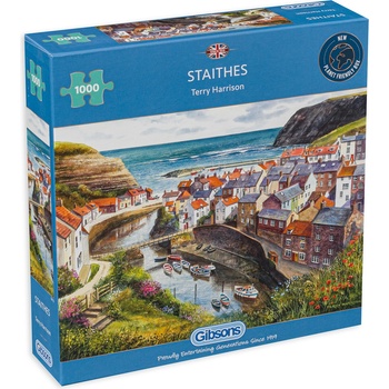 Gibsons Пъзел Gibsons от 1000 части - Стайтес, Англия, Тери Харисън (G713)