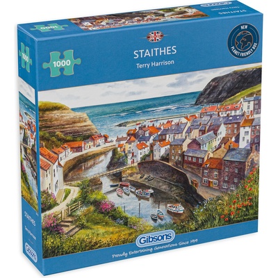 Gibsons Пъзел Gibsons от 1000 части - Стайтес, Англия, Тери Харисън (G713)