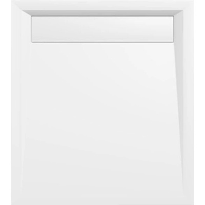 POLYSAN VARESA sprchová vanička z litého mramoru se záklopem, obdélník 90 x 80 x 4 cm 71606