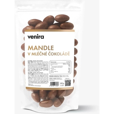 VENIRA mandle v mliečnej čokoláde v mliečnej čokoláde 200 g 200 g
