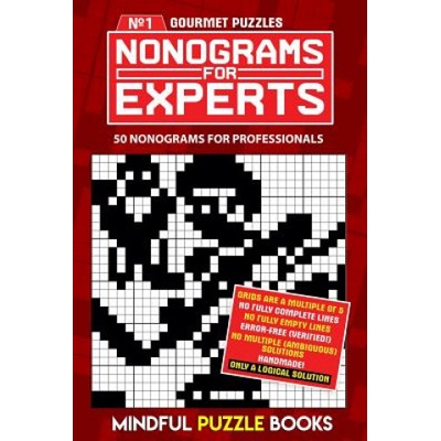 Nonograms for Experts: 50 nonograms for professionals | Mindful Puzzle Books