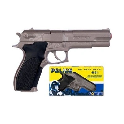 GONHER Пистолет с капси Gonher, полицейски пистолет, метален 45-0