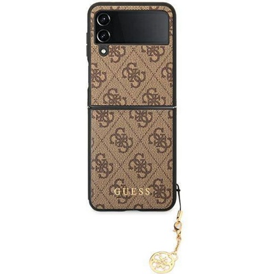 GUESS Гръб Guess 4G Charms Case за Samsung Galaxy Z Flip 4 - Кафяв