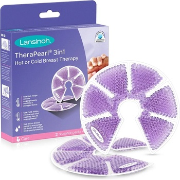 Lansinoh Комплект терапия за гърди Lansinoh - TheraPearl, 3 в 1 (L-1042)