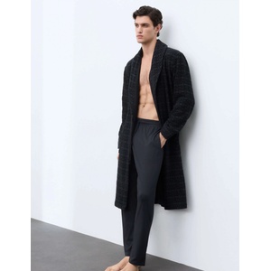 Marks & Spencer Текстурирана халат от чиста памук Marks & Spencer морско синьо Marks & Spencer | Sin | МЪЖЕ | L
