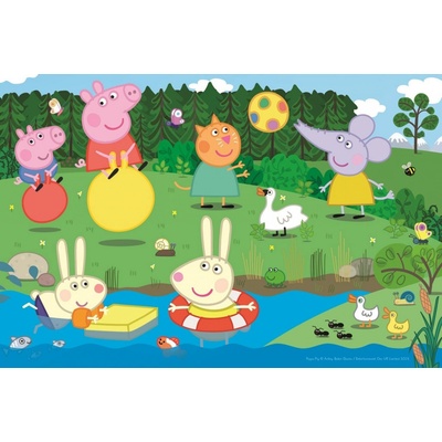Trefl Prasátko Peppa u rybníka 60 dílků