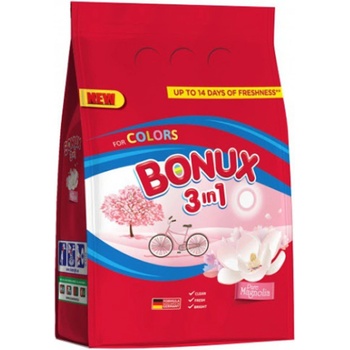 Bonux Color Pure Magnolia 3v1 prací prášok na farebnú bielizeň 80 PD 6 kg