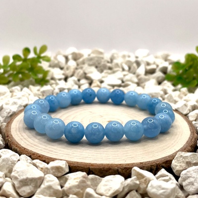 Certom Minerální náramek akvamarín – klid a komunikace 0126