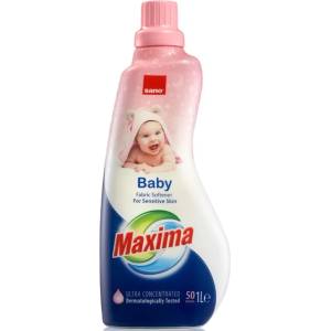 Sano Омекотител Sano - Maxima бейби, Супер концентрат, 50 пранета, 1 l (7290102991419)