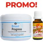  Breast Progress гел за уголемяване на гърдите + Капки за уголемяване на бюста Big Breast drops