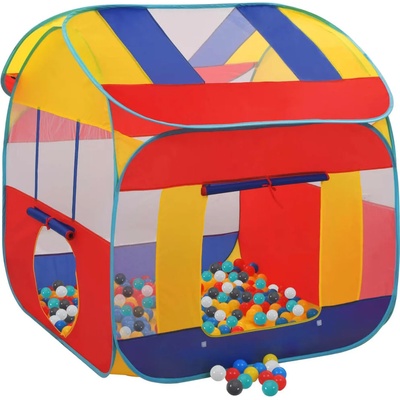 vidaXL Палатка за игра с 550 топки 123x120x126 см (3107707)