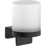 Hansgrohe AddStoris S - Дозатор за сапун с държач, матово стъкло/матово черно 41765670 (41765670)