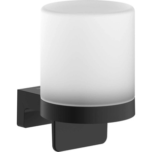 Hansgrohe AddStoris S - Дозатор за сапун с държач, матово стъкло/матово черно 41765670 (41765670)