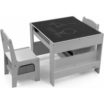 Milly Mally dětská sada stolečku a židliček Sven grey