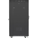 Lanberg rack cabinet 19" free-standing 27U/800x1200 (flat pack) with glass door lcd black (FF01-8227-12BL)