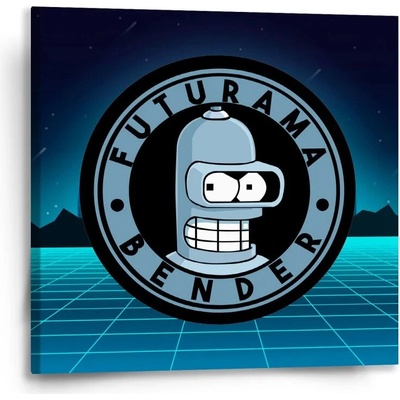 Sablio Obraz Futurama Bender Štvrtá dimenzia - 50x50 cm