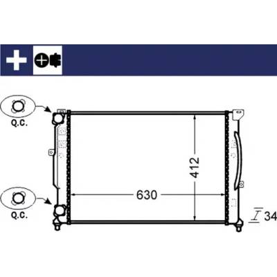MAHLE Chladič vody MAO CR 1423 000S