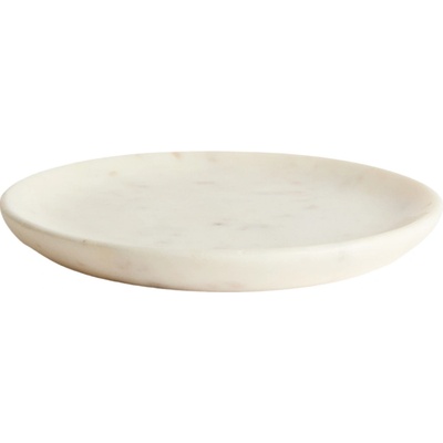 Kave Home Bílý mramorový dezertní talíř Erefi 23 cm
