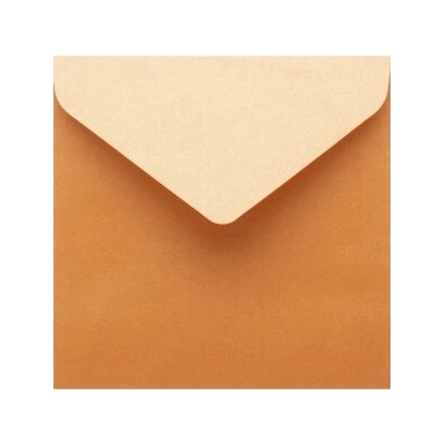 Metalická (perleťová) obálka medená 155x155mm
