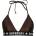 Superdry Code Triangle Elastic bikini top - Brown (Chocolate Brown)