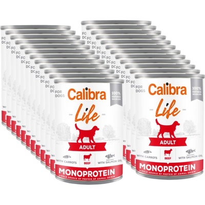 Calibra dog Life Adult Turkey with apple 24 x 400 g