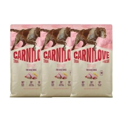 Carnilove True Fresh Dog Turkey Adult 3 x 4 kg