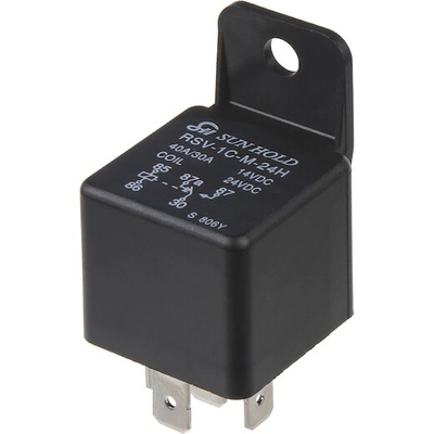 Přepínací relé 24V, 40A s úchytem, 46020