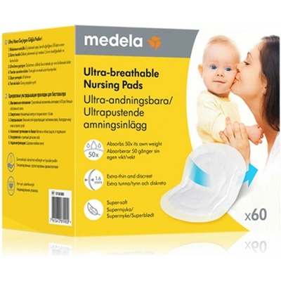 Medela Ultra breathable Nursing Pads jednorázové vložky do podprsenky 60 ks