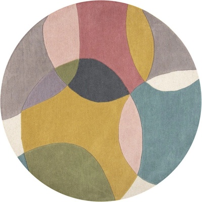 Flair Rugs Ръчно изработен вълнен кръгъл килим ø 160 cm Glow Multi - Flair Rugs (503119376990)