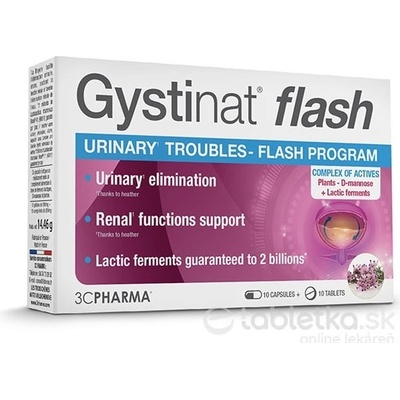 Gystinat flash 10 kapsúl + 10 tabliet