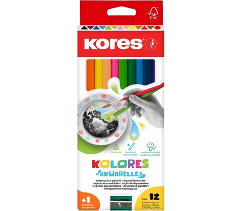 Kores 93812 12 farieb