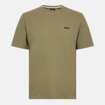 Boss Тениска Boss Men's Waffle T-Shirt Structured Design - Open Green 349