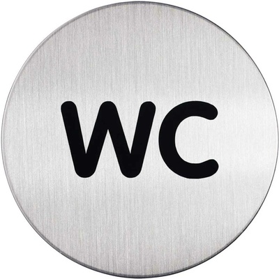 DURABLE Piktogram pro označení toalet "WC", 83 mm – kód 490723