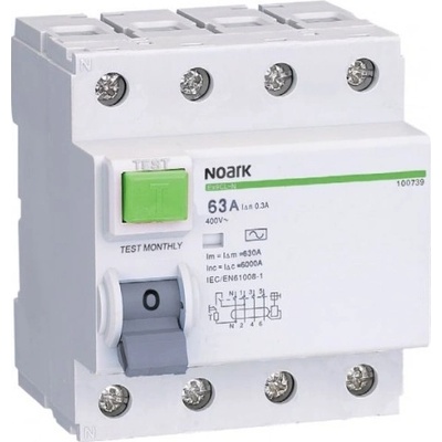 Noark Electric Ex9CL-100 4P 100A 300mA S 100726